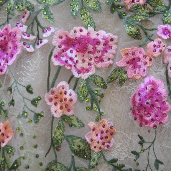 MAC DUGGAL 20652 Beige Strapless Bustier Floral Embroidered Mermaid Gown - Picture 10 of 15